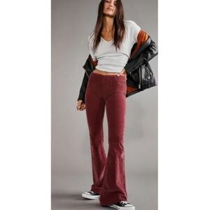 Free People CRVY Karma Corduroy Flare Jeans